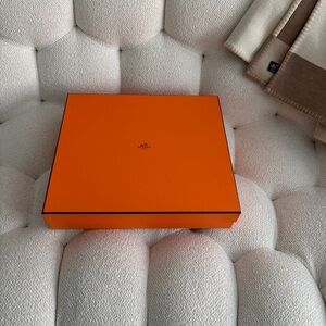 Hermès Iconic Orange Gift Box, Empty
